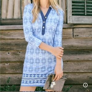 CABANA LIFE Sun Protective UV Resistant Moroccan Tile Camper Dress